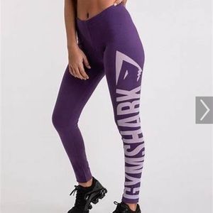 Gymshark Burnout Leggings- Rich Purple/Soft Lilac